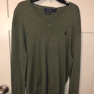 Polo Ralph Lauren Green V-neck Sweater
